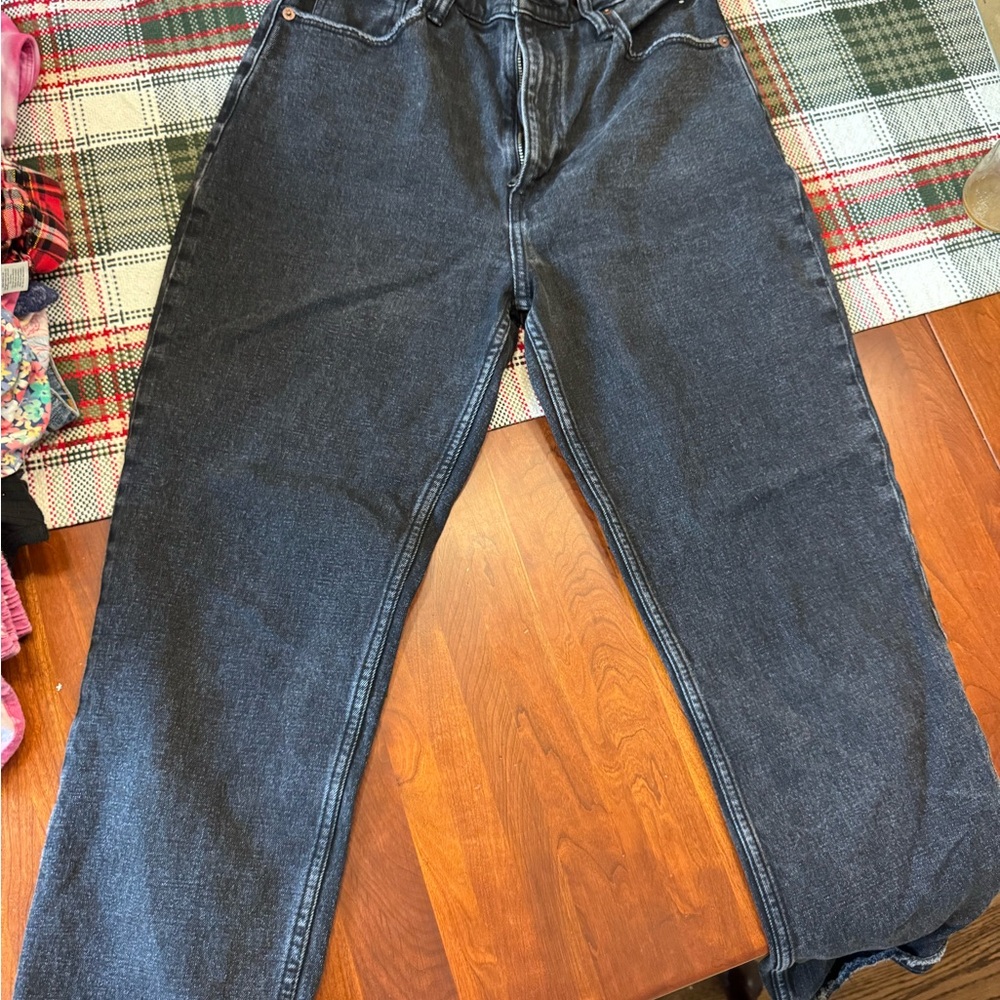 Abercrombie & Fitch Curve Love Ankle Straight Black